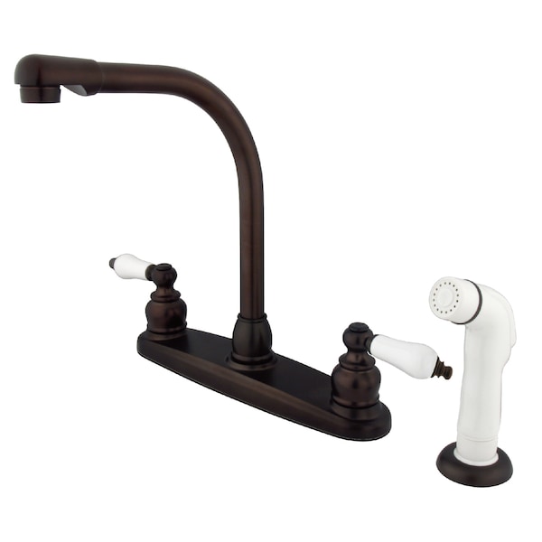Victorian Centerset Kitchen Faucet, Oil Rubbed Bronze
